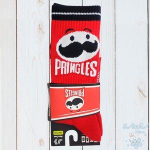 NWT PRINGLES KELLOGG'S SWAG PREMIUM SPORT SOXERS MEN'S RED CREW SOCKS SIZE 8-13